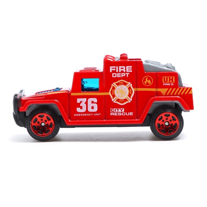 Набор металлических машин «Пожарная служба», 6 шт. Набор металлических машин «Пожарная служба», 6 шт.