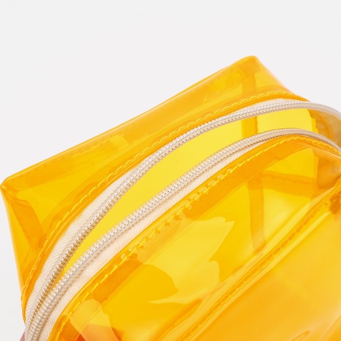 Косметичка на молнии, цвет жёлтый Косметичка на молнии, цвет жёлтый