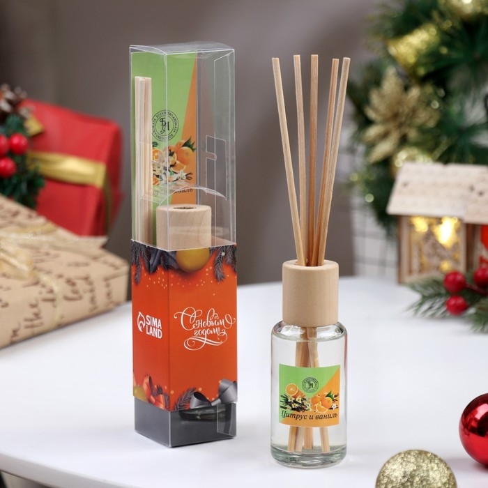 Диффузор ароматический  Диффузор ароматический "Модерн", 50 мл, цитрус и ваниль, "Богатство Аромата"