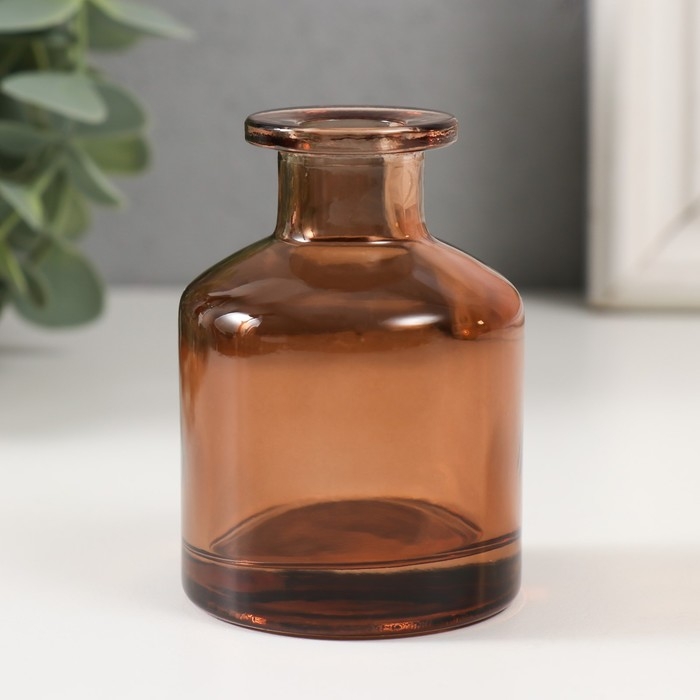 Диффузор для эфирных масел Диффузор для эфирных масел "Бутылёк" 50 мл прозрачный коричневый 4,8х4,8х7 см