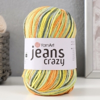 Пряжа "Jeans crazy" 55% хлопок, 45% акрил 160м/50гр (7201  принт)