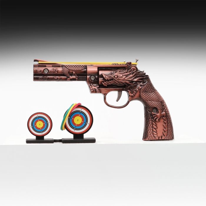Сувенирное оружие Сувенирное оружие "Револьвер" резинкострел, 15см