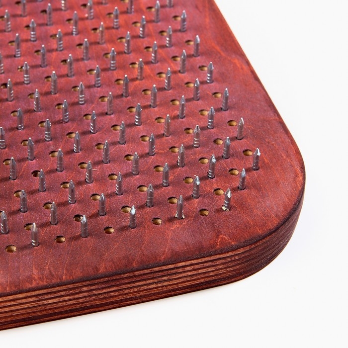 Садху, доска с гвоздями, для йоги Садху, доска с гвоздями, для йоги "Мандала", 2 шт, шаг 10 мм, 33 х 15 см