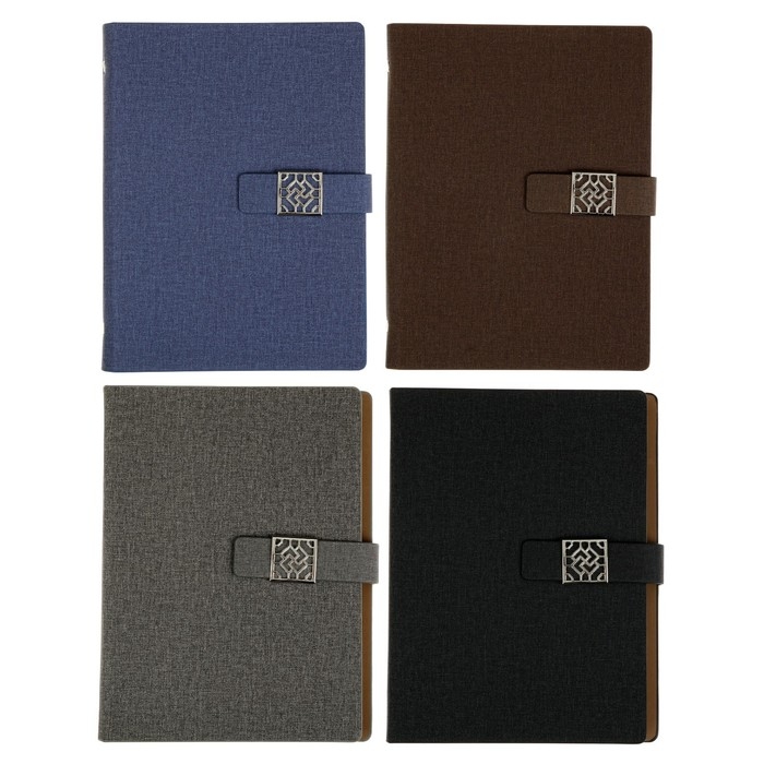 Органайзер Органайзер "NEW" А5, с хлястиком, 92 листа в линейку, обложка кожзам, МИКС