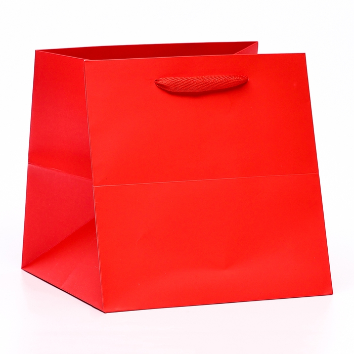 Пакет под торт 20 х 20 х 20 см, красный, 1шт Пакет под торт 20 х 20 х 20 см, красный, 1шт