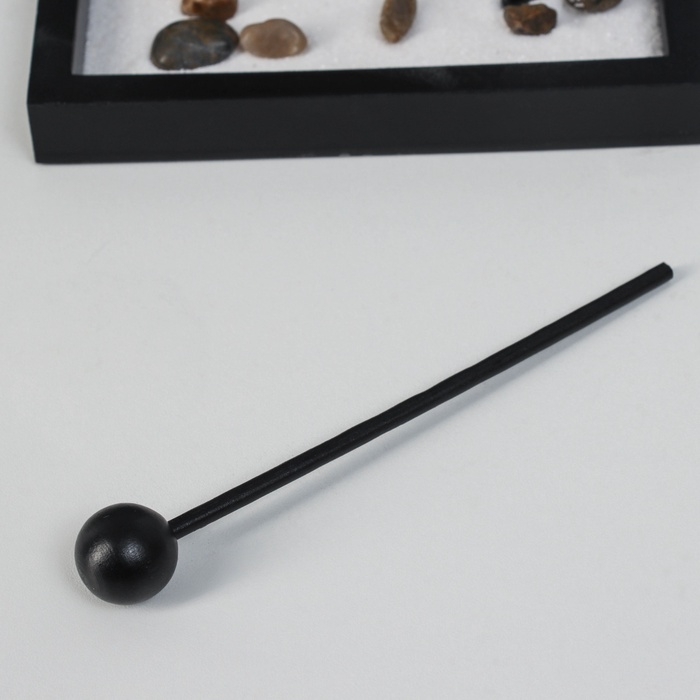 Сад Дзен  Сад Дзен "Медитация инь-ян у гонга" песок+камни+аромапалочка 13,2х15х15,3 см