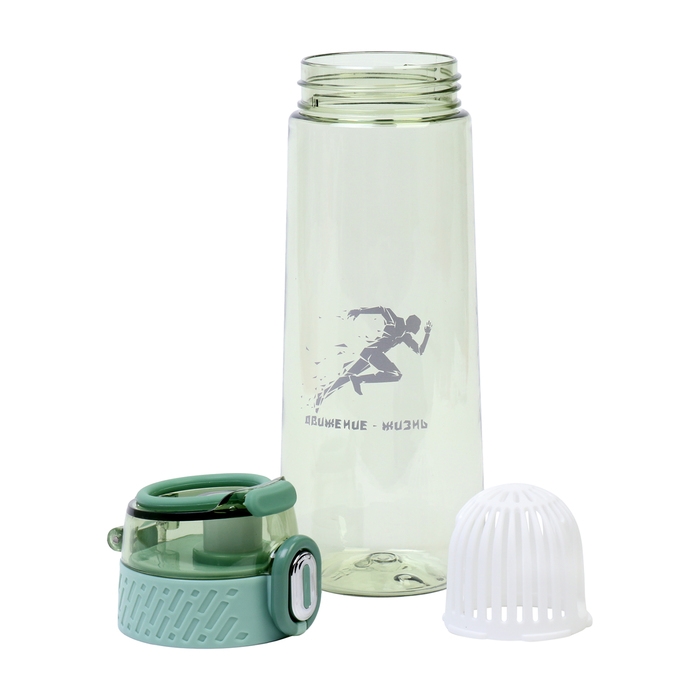 Бутылка для воды, 750 мл,  Бутылка для воды, 750 мл, "Движение - жизнь"