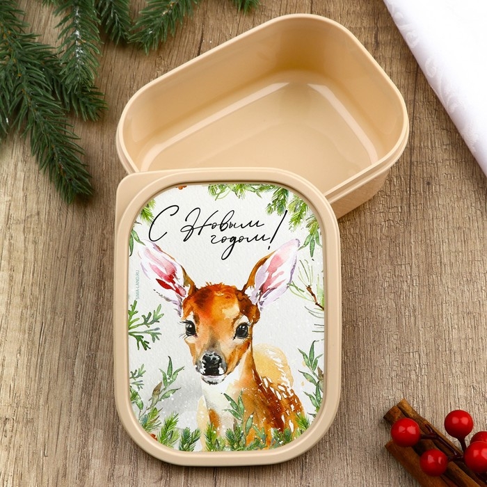 Новый год. Ланч-бокс «Сказочный олень», 500 мл Новый год. Ланч-бокс «Сказочный олень», 500 мл
