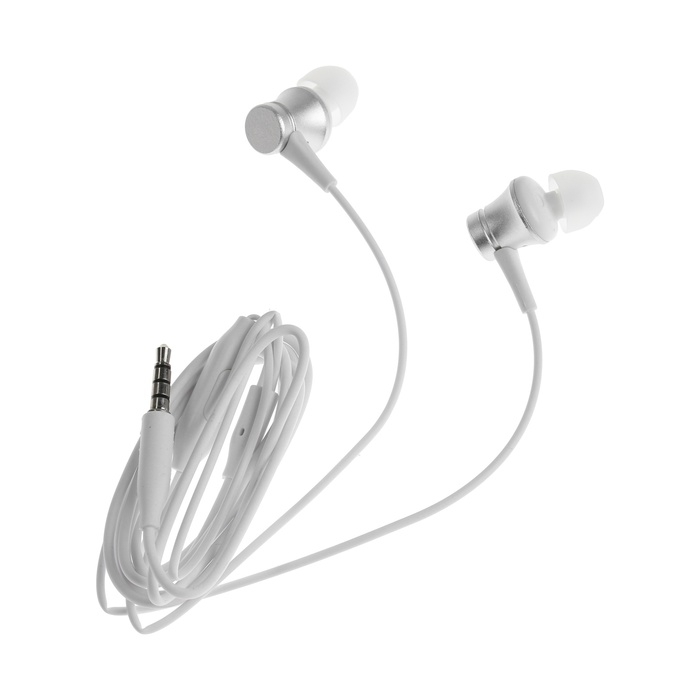 Наушники CB-53, проводные, вакуумные, микрофон, 1 м, Jack 3.5 мм, белые Наушники CB-53, проводные, вакуумные, микрофон, 1 м, Jack 3.5 мм, белые