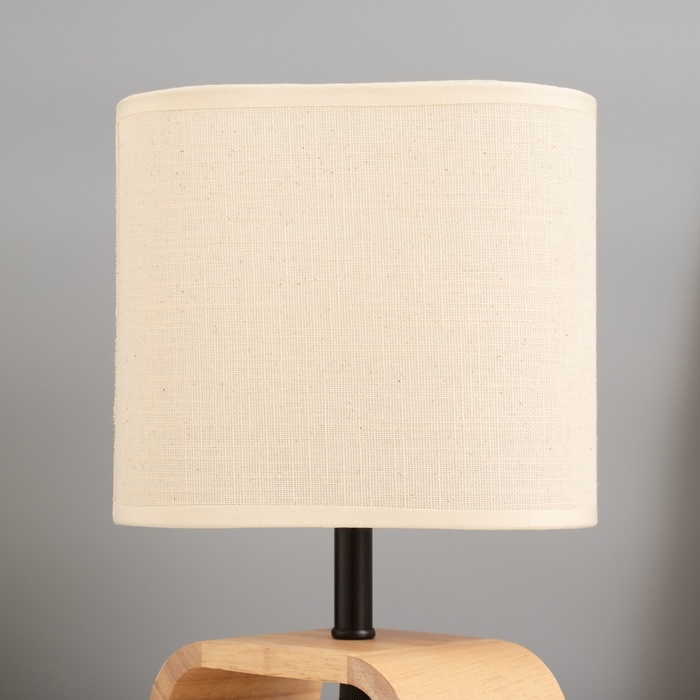 Лампа настольная Лампа настольная "Лилит" 1х40Вт Е27 светлое дерево 11,5х20х30см