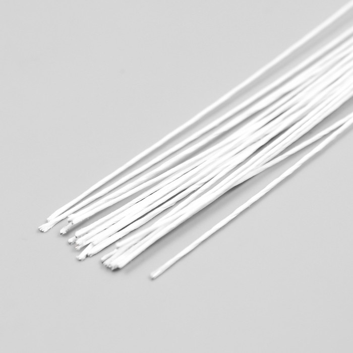 Проволока для творчества "Белая" (набор 20 шт) 0,46 мм, 36 см