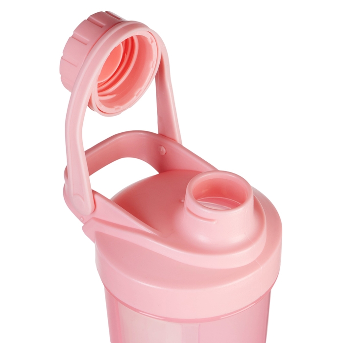Шейкер, 700 мл "Мастер К", 23.5 х 11 см, розовый