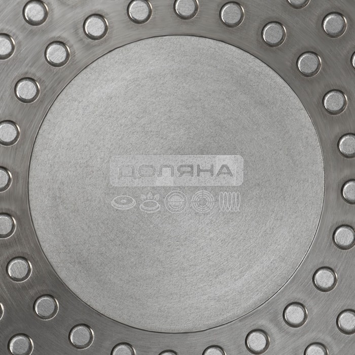 Сковорода Доляна «Первый дом», d=28 см, h=8 см, индукция, цвет чёрный