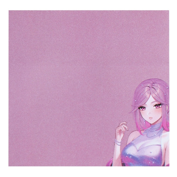 Блок с липким краем бумажный 75х75 мм, ErichKrause  Блок с липким краем бумажный 75х75 мм, ErichKrause "Manga", 50 листов