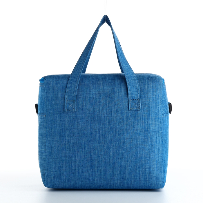 Термосумка на молнии, наружный карман, 10 л, цвет голубой Термосумка на молнии, наружный карман, 10 л, цвет голубой