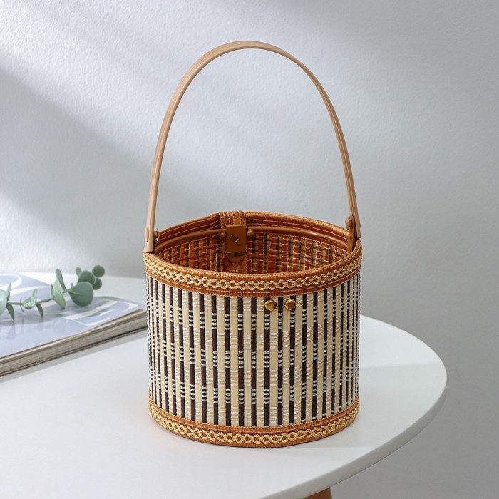 Корзина для хранения Доляна Nature, 15×15×12, бамбук Корзина для хранения Доляна Nature, 15×15×12, бамбук