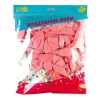 Воздушный шар латексный 12" «День рождения девочки», для селфи, 100 шт., МИКС
