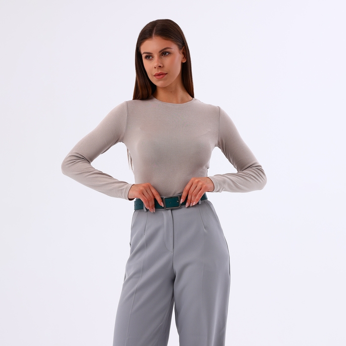 Ремень женский, ширина 3,5 см, цвет зелёный