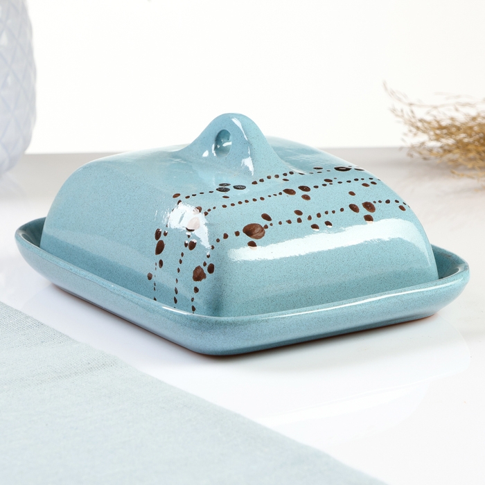 Масленка Масленка "Псковская" 18х14х8см, блюз