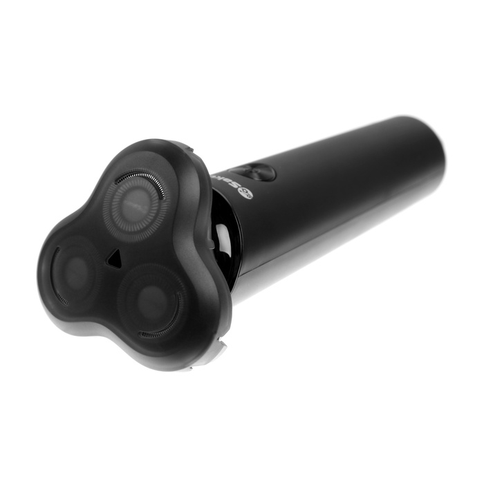 Электробритва Sakura SA-5430BK, 5 Вт, роторная, 3 головки, сухое бритьё, АКБ, чёрная Электробритва Sakura SA-5430BK, 5 Вт, роторная, 3 головки, сухое бритьё, АКБ, чёрная