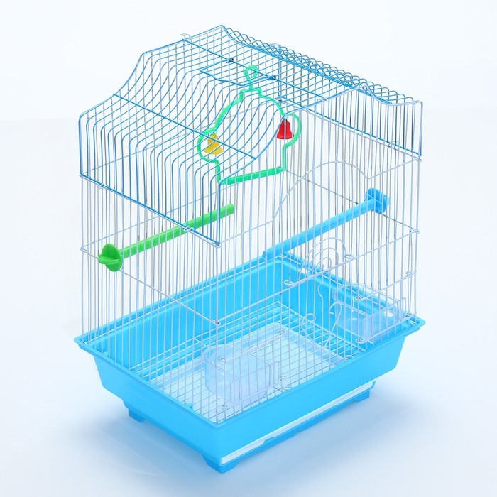 Клетка для птиц укомплектованная Bd-1/4f, 30 х 23 х 39 см, голубая Клетка для птиц укомплектованная Bd-1/4f, 30 х 23 х 39 см, голубая