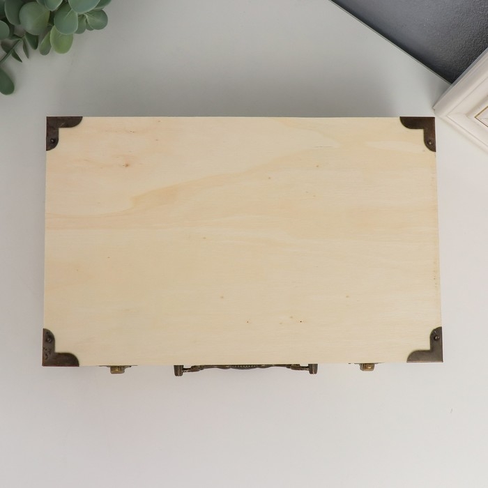 Шкатулка дерево под роспись Шкатулка дерево под роспись "Сундук" 24х15х8 см