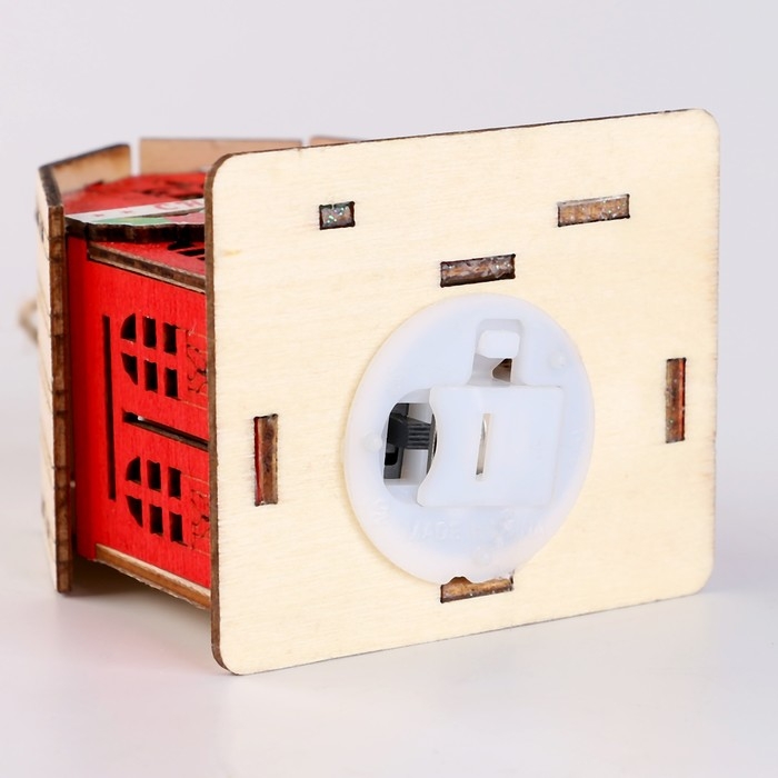 Новый год! Световой декор «Дом Дед Мороза» красного цвета, 5,9 × 7 × 8,3 см Новый год! Световой декор «Дом Дед Мороза» красного цвета, 5,9 × 7 × 8,3 см