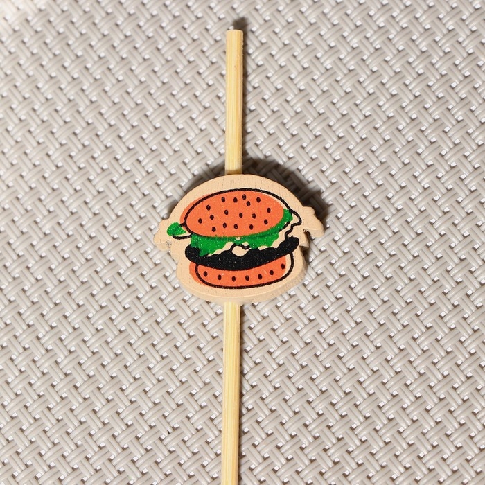 Шпажки Доляна «Бургеры», 12 см, набор 25 шт Шпажки Доляна «Бургеры», 12 см, набор 25 шт
