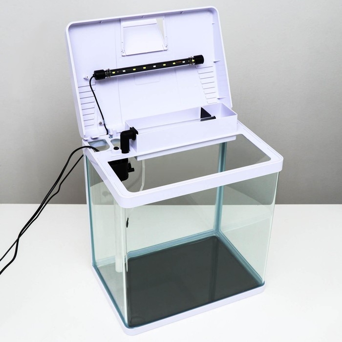 Аквариум SeaStar LS-380F в комплекте: LED-лампа, фильт, 30 л, белый Аквариум SeaStar LS-380F в комплекте: LED-лампа, фильт, 30 л, белый