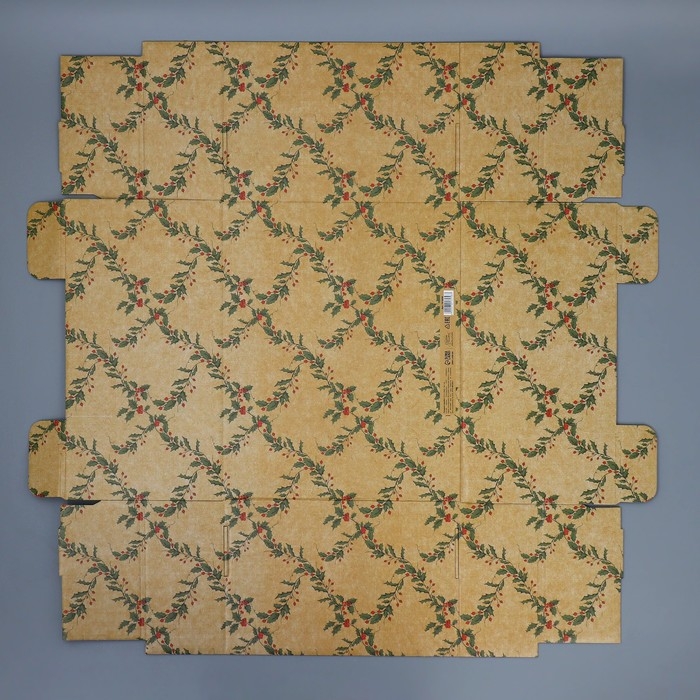 Коробка подарочная новогодняя складная «Ретро», 31,2 х 25,6 х 16,1 см, Новый год Коробка подарочная новогодняя складная «Ретро», 31,2 х 25,6 х 16,1 см, Новый год