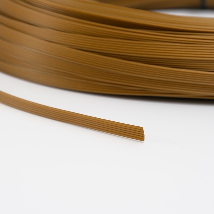 Ротанг искусственный 8 мм 100 м волна (бронза металлик) Ротанг искусственный 8 мм 100 м волна (бронза металлик)