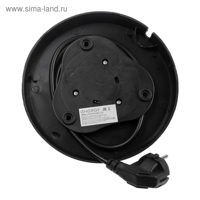 Чайник электрический ENERGY E-212, металл, 1.2 л, 1500 Вт, серебристый Чайник электрический ENERGY E-212, металл, 1.2 л, 1500 Вт, серебристый