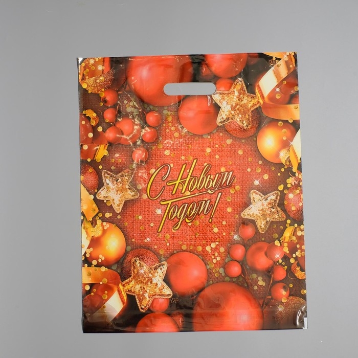 Пакет Пакет "Конфетти", полиэтиленовый с вырубной ручкой, 38х47 см, 60 мкм набор 5 штук