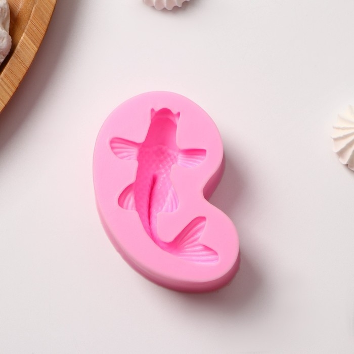 Молд Доляна «Рыбка», силикон, 7,2×4,7×2,3 см, цвет розовый Молд Доляна «Рыбка», силикон, 7,2×4,7×2,3 см, цвет розовый