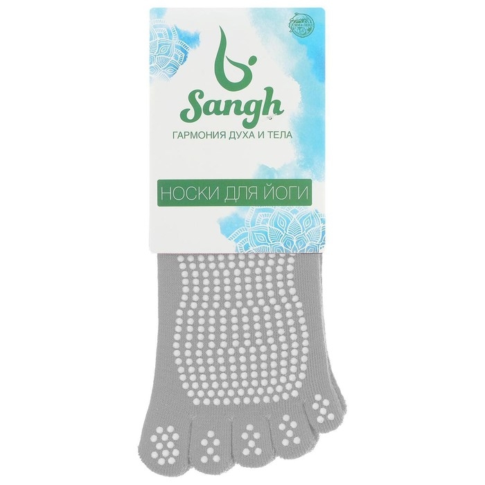 Носки для йоги Sangh, р. 36-38, цвета МИКС Носки для йоги Sangh, р. 36-38, цвета МИКС