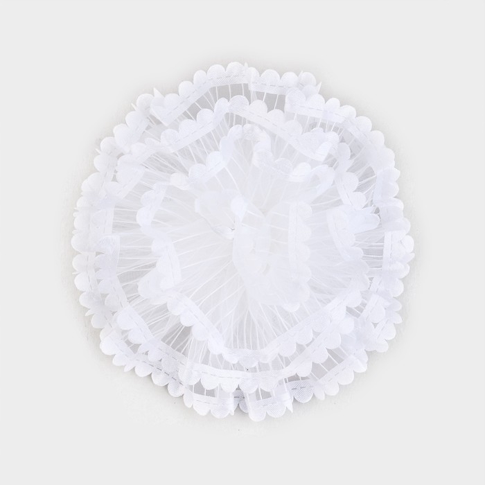 Выпускной.Бант для волос на резинке, белый, 10.5 см, Принцессы