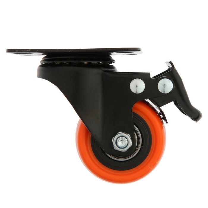 Колесо мебельное CAPPIO, d=50 мм, поворотное,со стопором,покрытие PVC Колесо мебельное CAPPIO, d=50 мм, поворотное,со стопором,покрытие PVC