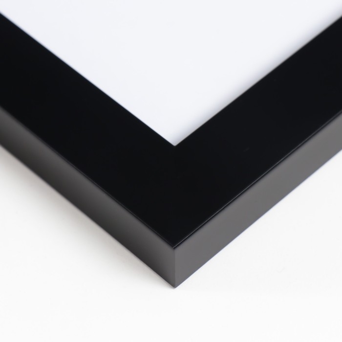 Фоторамка пластик Фоторамка пластик "Gloria" 21х30 см, с паспарту, чёрный