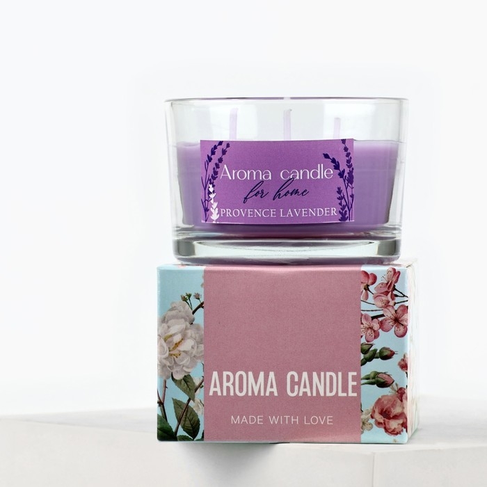 Свеча ароматическая в стекле «For home» с натуральными камнями: лаванда, 6,8 х 5 см. Свеча ароматическая в стекле «For home» с натуральными камнями: лаванда, 6,8 х 5 см.