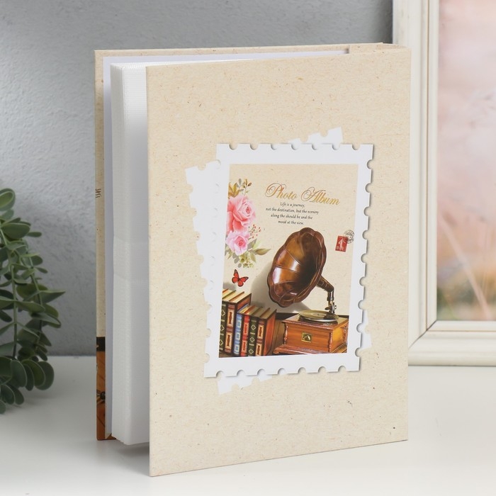 Фотоальбом на 200 фото 10х15 см Фотоальбом на 200 фото 10х15 см "Для воспоминаний" МИКС 26х20,5х5,6 см