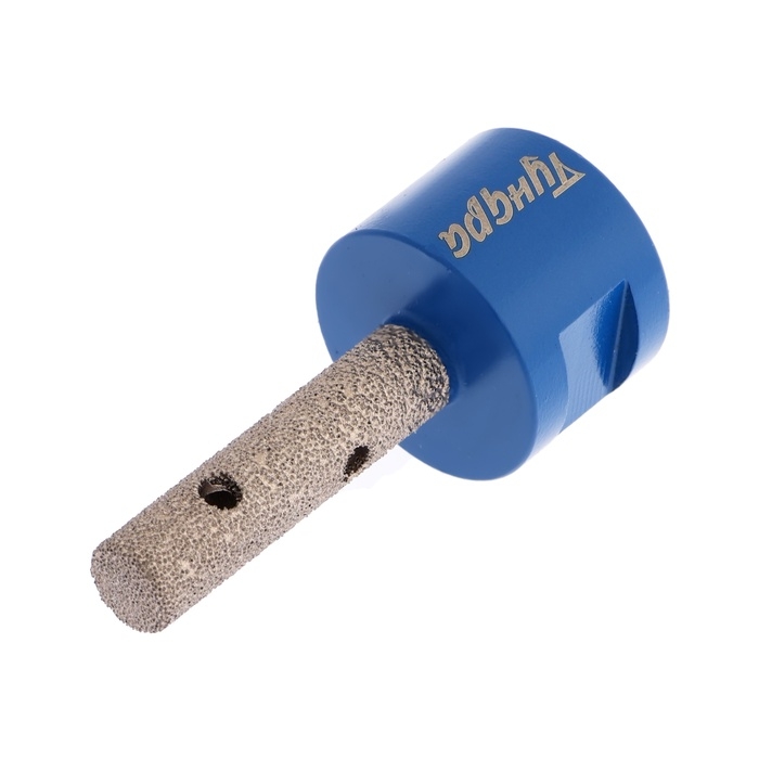 Фреза алмазная цилиндрическая ТУНДРА, по камню, кафелю и керамограниту, 10 х 40 мм, М14 Фреза алмазная цилиндрическая ТУНДРА, по камню, кафелю и керамограниту, 10 х 40 мм, М14