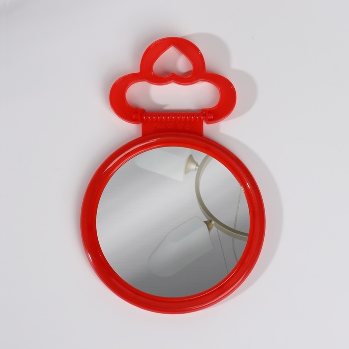 Зеркало настольное - подвесное «Круг», d зеркальной поверхности 9,5 см, цвет МИКС Зеркало настольное - подвесное «Круг», d зеркальной поверхности 9,5 см, цвет МИКС