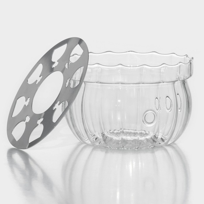 Подставка стеклянная для подогрева Доляна «Диана», 13×9 см Подставка стеклянная для подогрева Доляна «Диана», 13×9 см