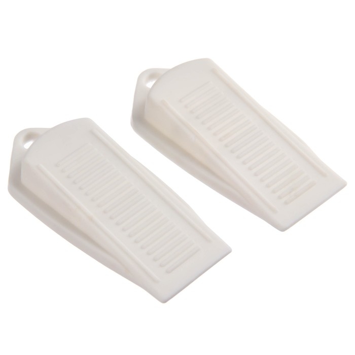 Стоппер для дверей, набор 2 шт., цвет белый, Крошка Я Стоппер для дверей, набор 2 шт., цвет белый, Крошка Я