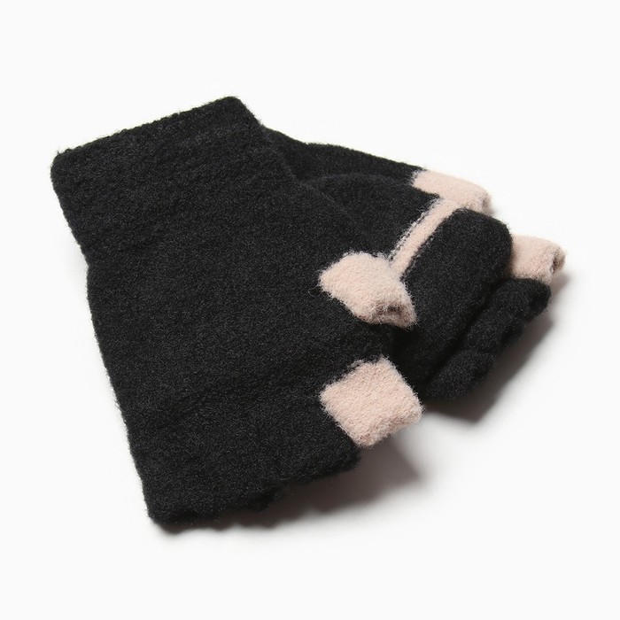 Митенки подростковые MINAKU 21 см черный