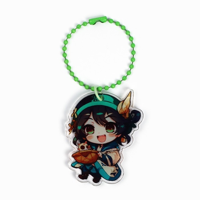 Брелок для ключей акриловый на цепочке «Девочка», 3.8 х 9 см Брелок для ключей акриловый на цепочке «Девочка», 3.8 х 9 см