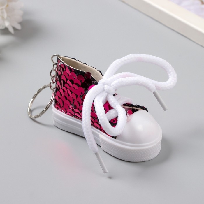 Брелок текстиль пайетки Брелок текстиль пайетки "Кедик" МИКС 3,4х7,3х4,5 см