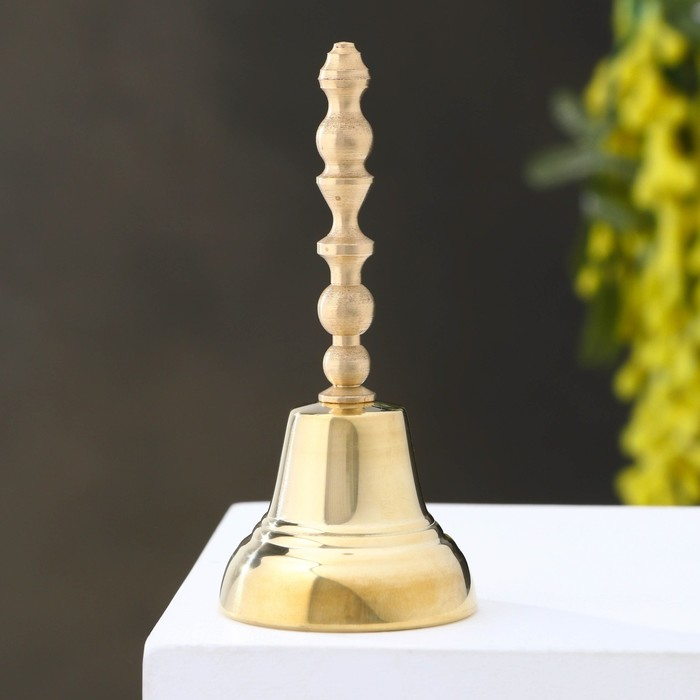 Колокольчик Валдайский  Колокольчик Валдайский "Позвонок №3", полированный, с длинной ручкой, d=40 мм