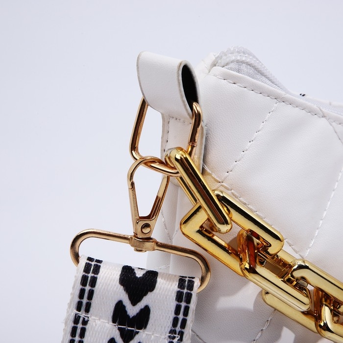 Сумка кросс-боди на молнии, цвет белый Сумка кросс-боди на молнии, цвет белый