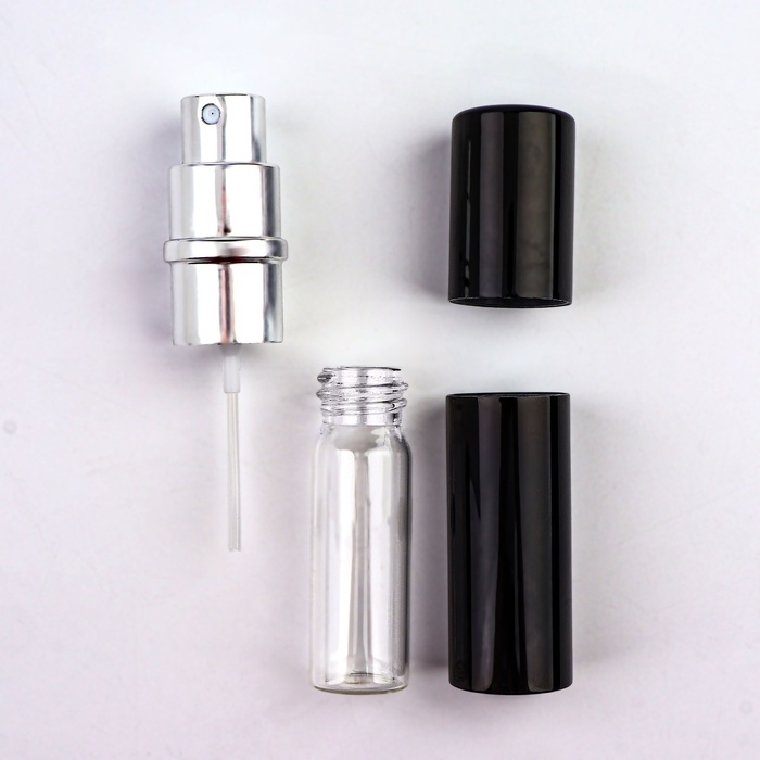 Флакон для парфюма, с распылителем, 10 мл, цвет чёрный Флакон для парфюма, с распылителем, 10 мл, цвет чёрный